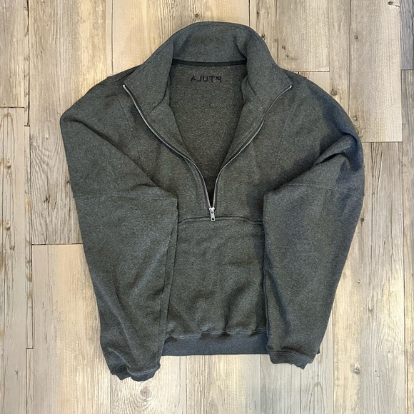 P’Tula Half Zip Pullover in Dark Grey size Medium - Picture 2 of 3